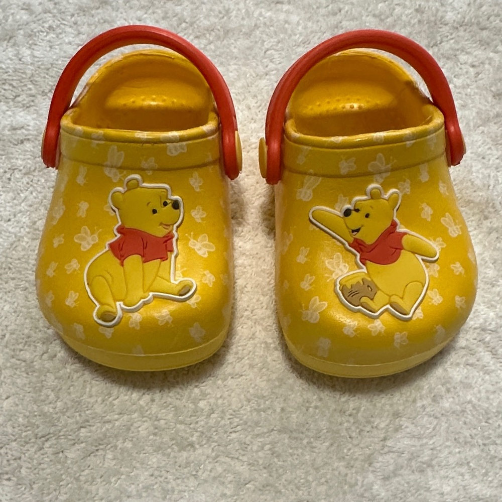 Disney Winnie the Pooh Yellow Kids Slippers